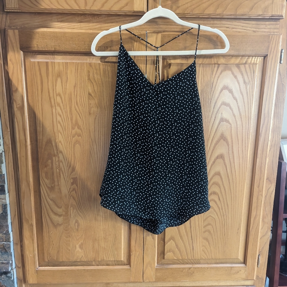 NWT Active USA Black and White Cami Size Large
